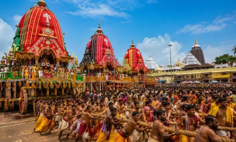 Lord Jagannath's Rath Yatra taken out with great fanfare in Raipur; CM conveys message of social harmony by performing the 'Golden Broom' ritual