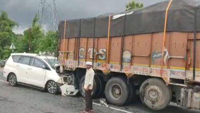 Chhattisgarh BJP President Kiran Singh Deo injured in a road accident; the crash occurred on NH-44 while returning from Bageshwar Dham.
