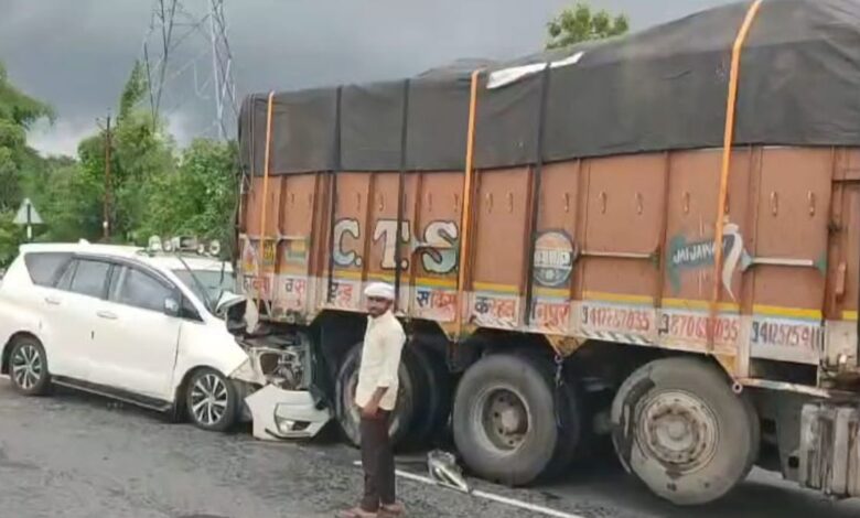 Chhattisgarh BJP President Kiran Singh Deo injured in a road accident; the crash occurred on NH-44 while returning from Bageshwar Dham.