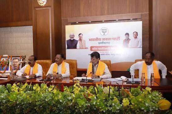 Important meeting of BJP core group in the presence of CM Sai, election strategy will be discussed