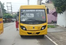 Elderly man dies after being hit by a school bus in Korba; family stages road blockade; driver accused of driving under the influence.