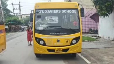 Elderly man dies after being hit by a school bus in Korba; family stages road blockade; driver accused of driving under the influence.