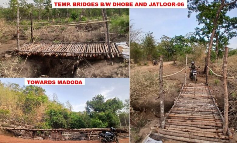 ITBP built wooden bridges for 14 villages.