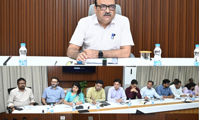 Chief Secretary Vikas Sheel reviewed departmental schemes and issued key directives to officials.