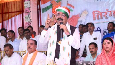 Lormi bathed in the colours of the Tricolour; Arun Sao led a motorcycle 'Tiranga Yatra'.