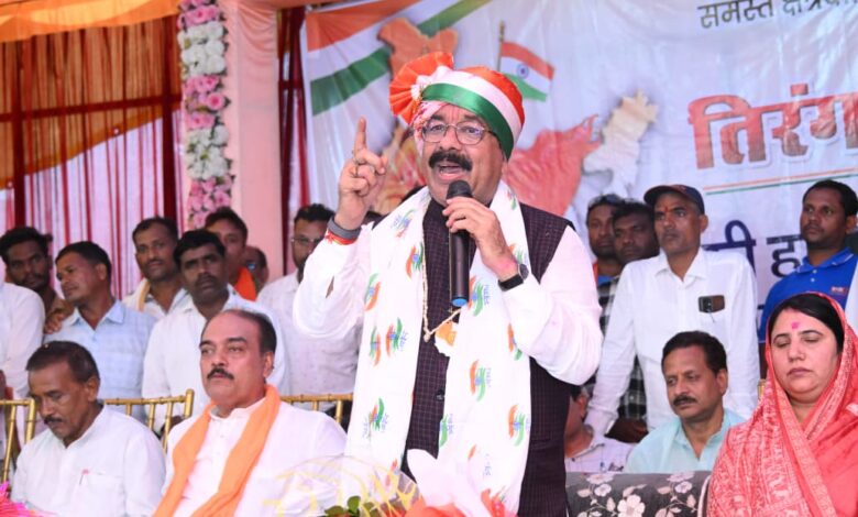 Lormi bathed in the colours of the Tricolour; Arun Sao led a motorcycle 'Tiranga Yatra'.