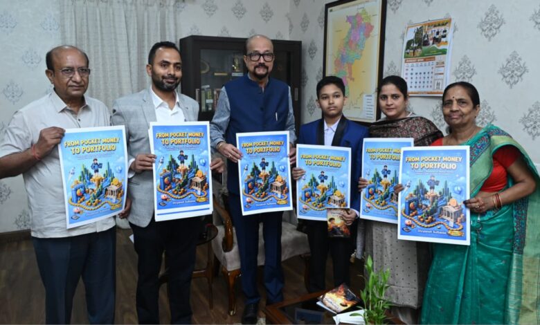 Governor Ramen Deka launched the book by 12-year-old Divyansh.