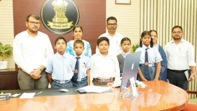 Five children from laborer families receive a major gift: selection under the Atal Utkrisht Shiksha Yojana.