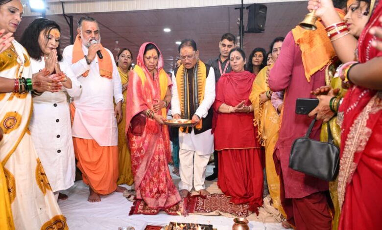 CM Vishnudev Sai performs Rudrabhishekam in Shravan month, wishes happiness and prosperity to the people of the state