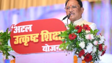 CM Sai honors meritorious children of workers; says, "Become Collectors through hard work."