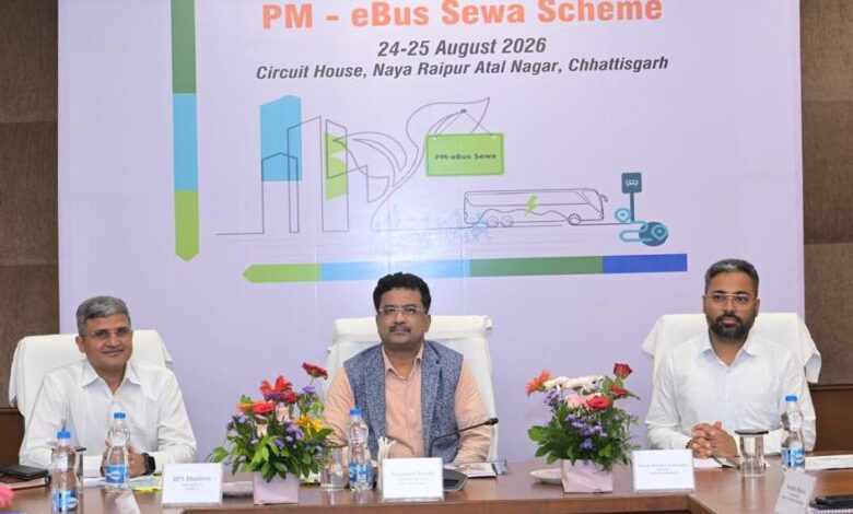 Major update on e-bus service in Chhattisgarh: Operation of 240 electric buses across four cities.