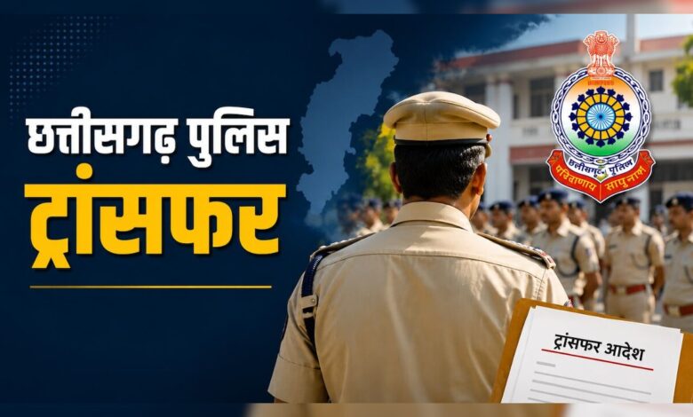 Major reshuffle in Chhattisgarh Police; 35 officers, including 34 inspectors, transferred.
