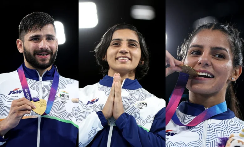 India shines in Glasgow: A gold rush in boxing, 30 medals won in total.
