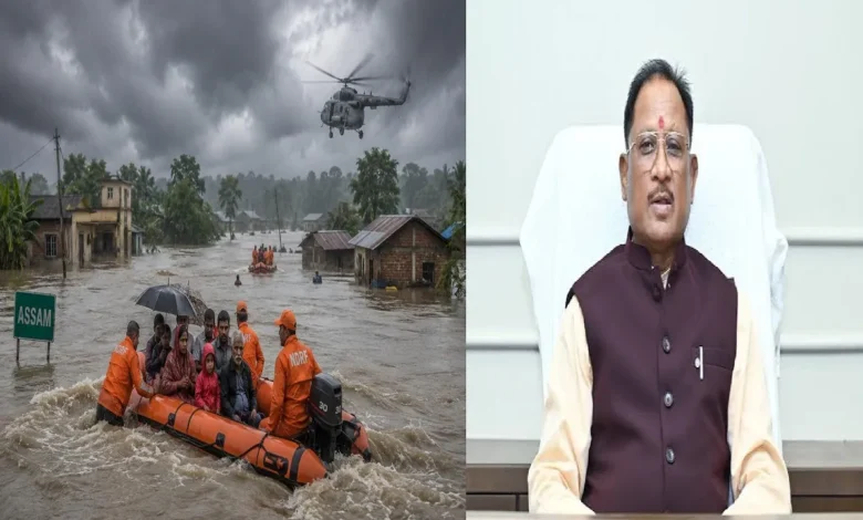 Chhattisgarh government to provide ₹5 crore for Assam flood victims; CM Sai extends a helping hand.