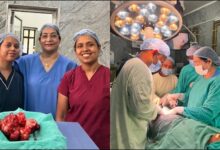 1 kg cancerous tumor removed from 78-year-old woman's ovary; high-risk surgery successful at SIMS.