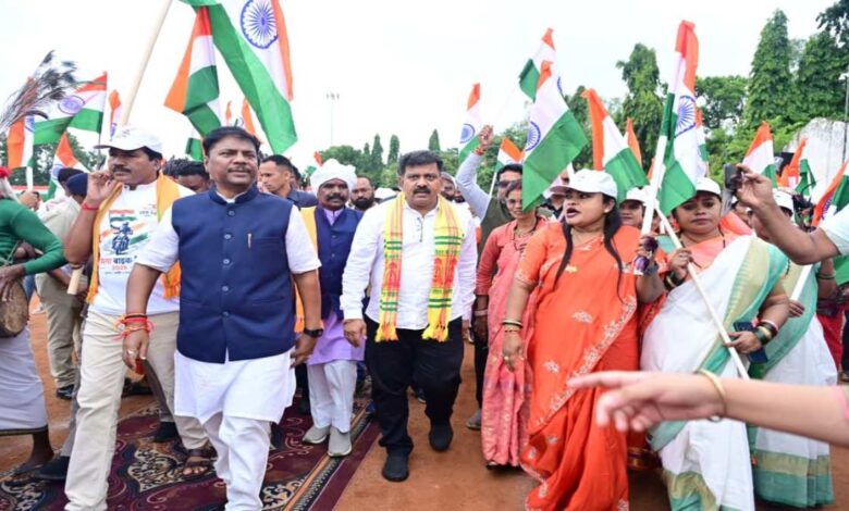 Bastar moving from Naxalism towards development; message of peace and unity conveyed through the Tiranga Yatra.