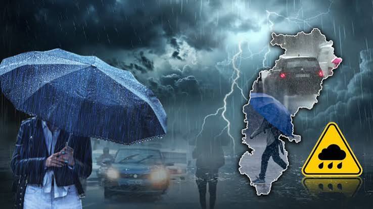 Rainfall to intensify again in Chhattisgarh starting today; alert issued for heavy to very heavy rain over the next five days.