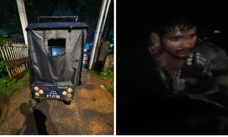 Auto-rickshaw driver was taking a female student—who was returning home from tuition—to a deserted area; locals caught him.