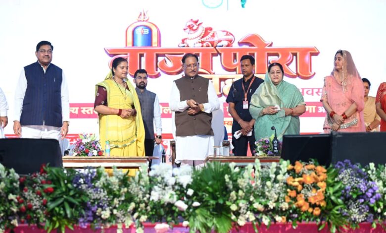 Chief Minister's residence becomes a maternal home for sisters; CM Sai extends a warm welcome on Teeja-Pora.