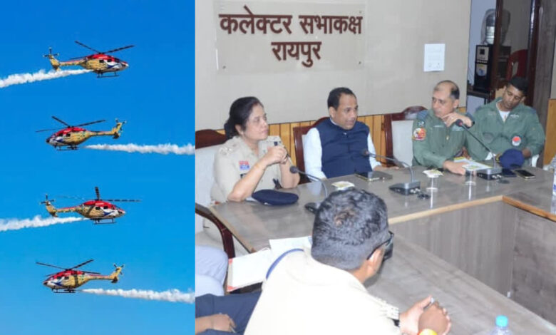 Aerial thrills to feature at the Chhattisgarh State Festival; Sarang team to perform a spectacular air show on November 2.