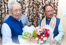 Special meeting of CM Vishnu Dev Sai with former Governor Vishwabhushan Harichandan