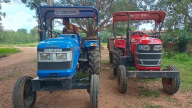 Action taken following CM Helpline complaint; 4 tractors seized for illegal sand transport.