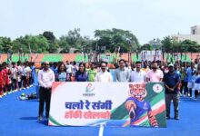 223 players showcased their skills on the first day of the Chhattisgarh Hockey League selection trials; Arun Sao boosted the players' morale.