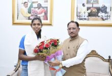 Asian Games gold medalist Sanju Devi receives a major honor from CM Sai; a cash incentive of ₹51 lakh has been announced.