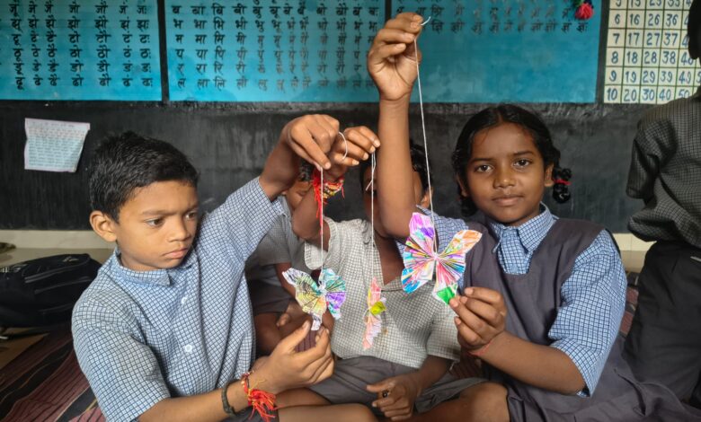 On 'Bagless Day', school children learned about cleanliness and life skills, and showed enthusiasm for sports and art activities.