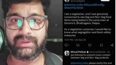 Raipur News: Veg and non-veg pizzas were being prepared in the same oven at a Domino’s outlet; complaint sparks an uproar.