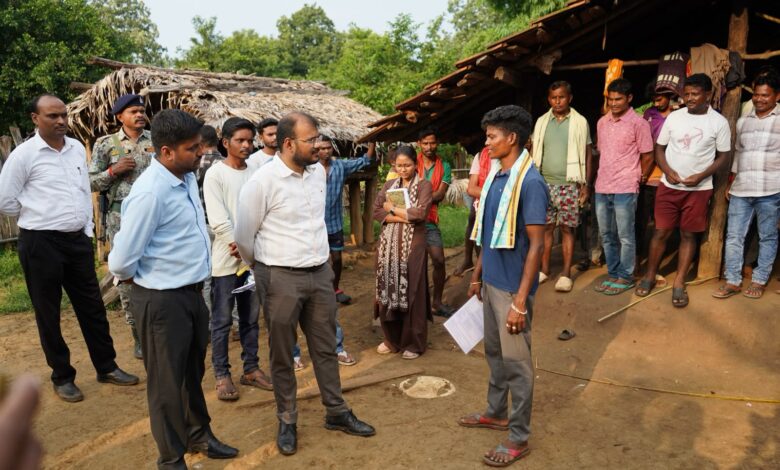 Villagers reached Sukma by tractor, while the Collector and CEO arrived at the village by motorcycle two days later; several gifts/benefits were announced on the spot.