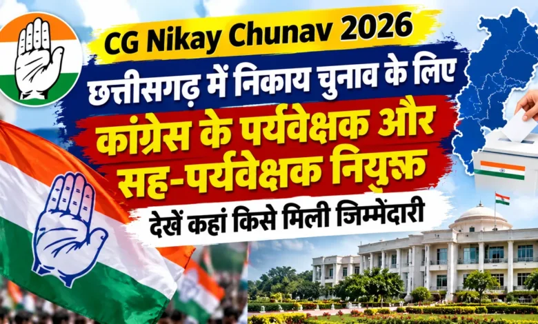 2026 Civic Body Elections: Congress ramps up poll preparations; veteran leaders appointed as observers.