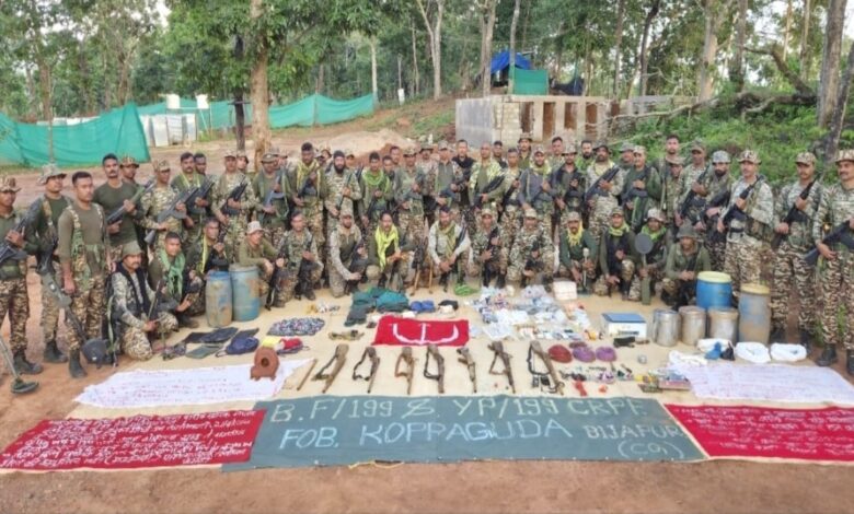 A major step towards a Naxal-free Bastar: CRPF recovers 14 Naxal dumps.