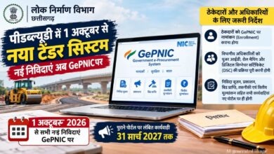 A new phase of e-tendering in Chhattisgarh PWD; process to begin on GePNIC from October 1.