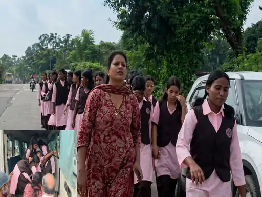 Distressed by the poor conditions at their hostel, 45 female students set out on foot to meet the District Collector, causing a stir within the administration.