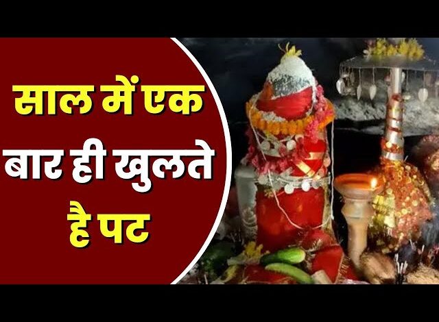 The shrine of Goddess Lingeshwari opens only once a year; a massive crowd has gathered for darshan.
