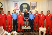 Senior Air Force officer calls on Chhattisgarh Governor Ramen Deka