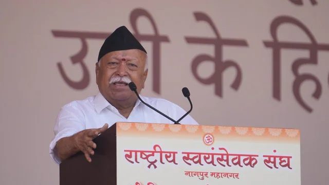 RSS chief Mohan Bhagwat’s message at the Vijayadashami celebration: India must move forward while remaining vigilant.