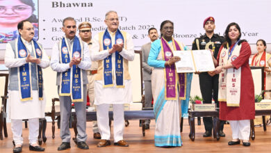 President Droupadi Murmu awarded degrees to 92 students of AIIMS Bilaspur and emphasized healthcare in remote areas.