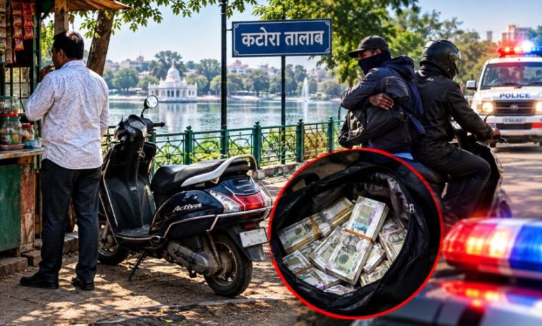 Brazen act by miscreants in Raipur: ₹10 lakh stolen from businessman's scooter.