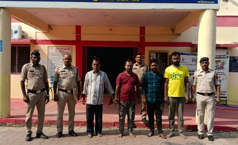 Four accused arrested for running over three people in Mungeli; they dismantled and discarded the car's bonnet to erase bloodstains.